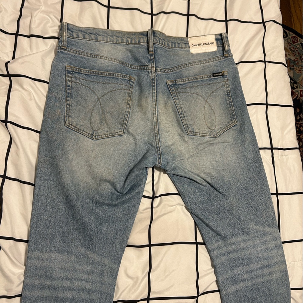 Calvin Klein denim jeans 36x32 light wash - Picture 5 of 10